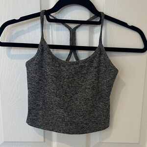 Beyond Yoga Gray Strappy sport bra